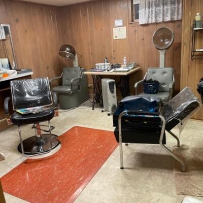 Vintage home hair salon