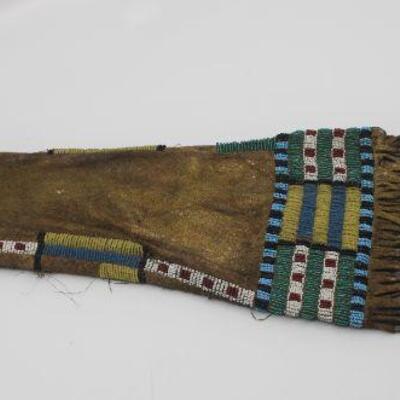 Central Plains Indian Beaded Pipe Bag