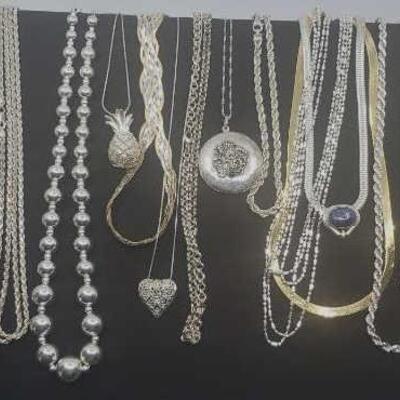 Grouping of Vintage Sterling Silver Jewelry