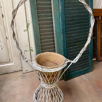 Large Victorian flower basket