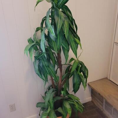 Faux Potted Silk Tree
