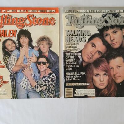 (2) Rolling Stones Magazines. 1- 1986 & 1-1987