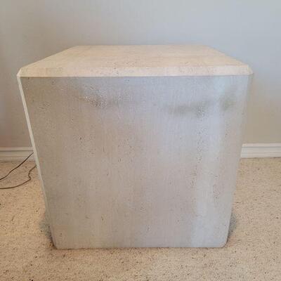 Stone end table 24