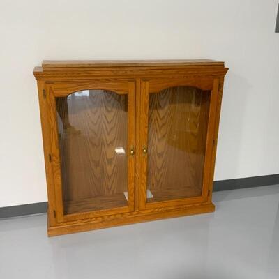 Two-Door Oak Cabinet with 2 shelves