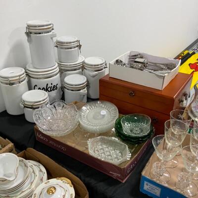Servingware, canister set, flatware - Ornate