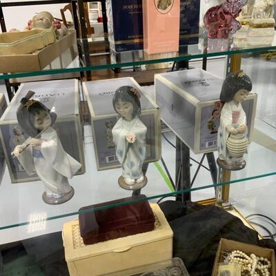 LLadro Asian figures - with boxes