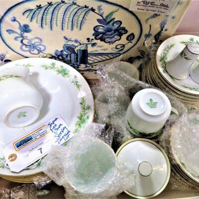 Japan China Dinner Set Lot Creative Manor, Blue Willow Placemats