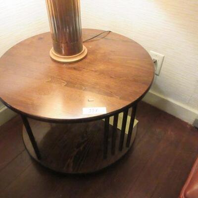 Revolving end table