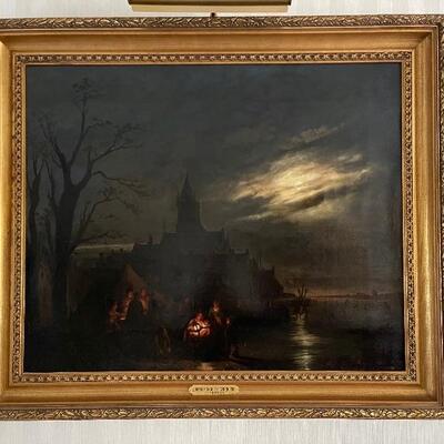 Johann Mongels Culverhouse 1849 oil painting