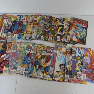 Marvel Comics including X-Men, Spider-Man, The Incredible Hulk and Wolverine