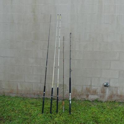 5 Fishing Poles/Rods 