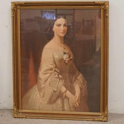 1335	CORRENS FRAMED PRINT  OF A LADY, NICELY FRAMED, 25 1/2 IN X 31 1/4 IN INCLUDING FRAME
