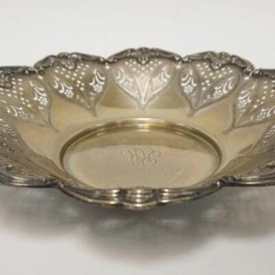 1027	STERLING SILVER BOWL W/RETICULATED EDGE, 16.37 TOZ
