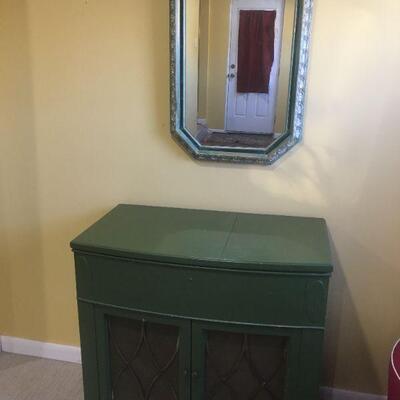 RCA radio cabinet with matching mirror - makes a great bar $65 Photo #1