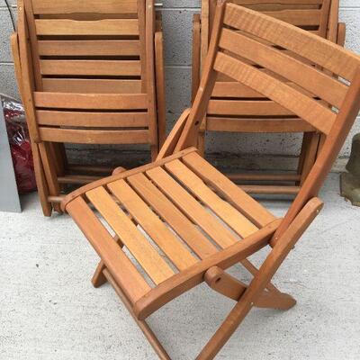Folding Wood Chairs 2 at $10 each