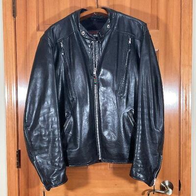 Blk Leather Biker Jacket