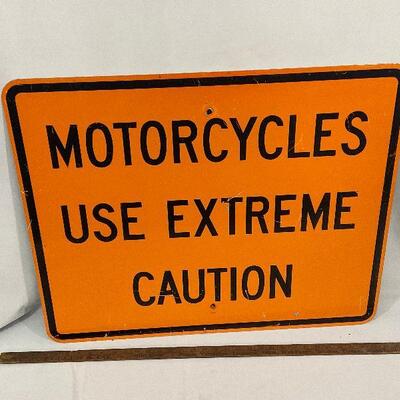 Motorcycle Street Sign