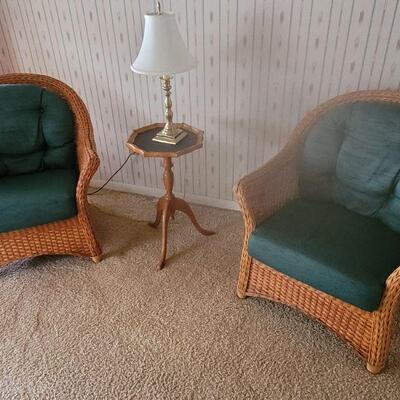 two rattan chairs in very good condition, sold separately