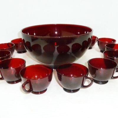 ruby punch set 12 cups