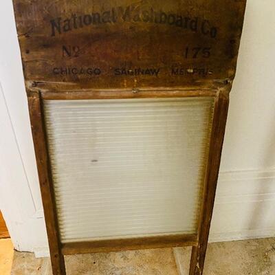 National wash board glass