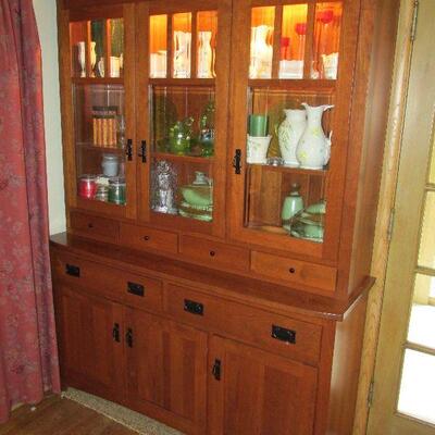 Amish made mission cabinet