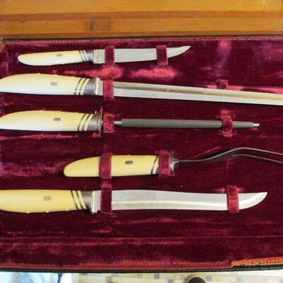Mid-century carving set