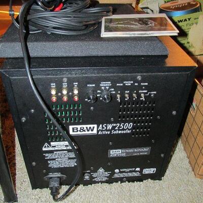 B&W subwoofer