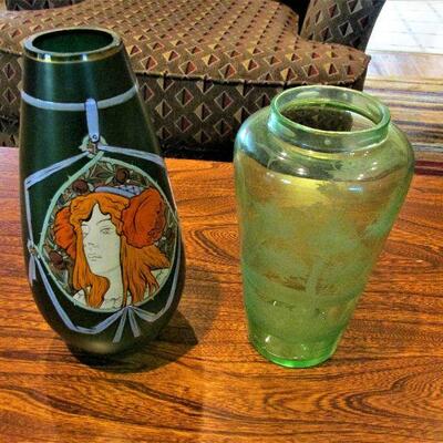 Art nouveau vases