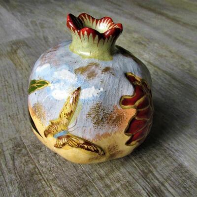 Rare Emile Galle soliflore pomegranate vase