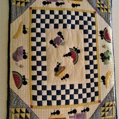 Fun hand made quilt