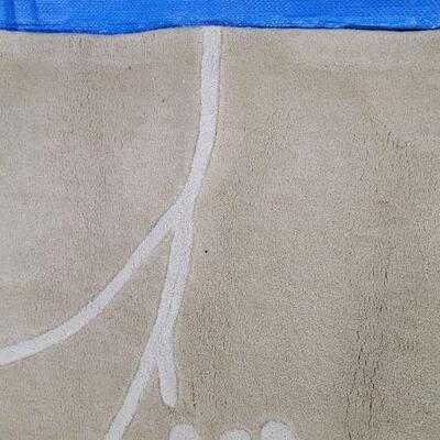 Rug 6
7.5" Ã— 9.5" 
White Branch with Leaves design wool blend rug
$399