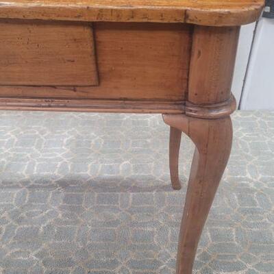 Antique fruitwood side table with drawer c a9th C.
H30