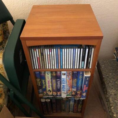 CD & DVD holder - with lots of Jazz music CDs.