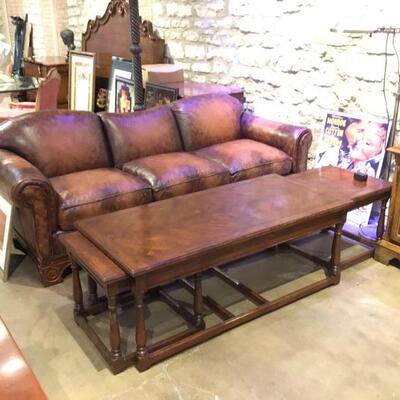 Sofa is sold, but coffee table is still available