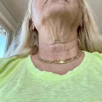 14 K gold coin necklace 