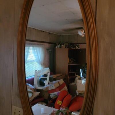 oval mirror, good shape and condition