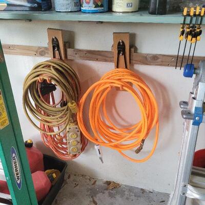 air hose and extension cords