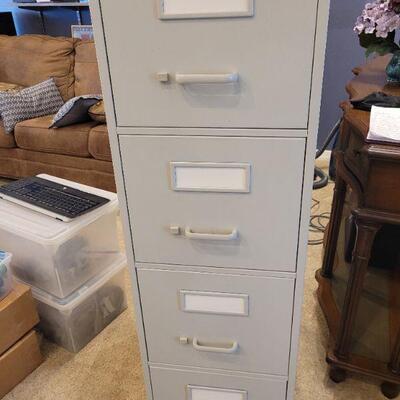very good condition, four drawer file cabinet