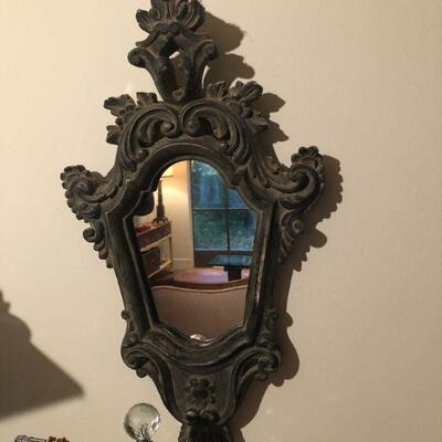 Small Iron Framed Mirror