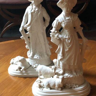 Bisque Porcelain Figurines (no makers mark found)