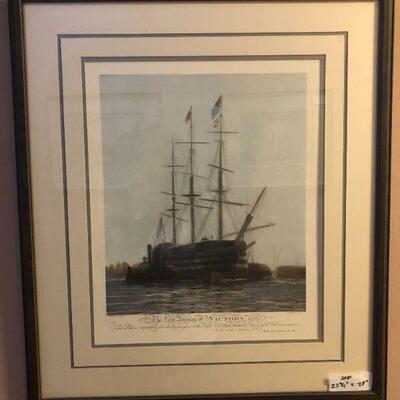 Framed print The Last Journey of Victory 1922 by William Lionel (23.3/4in x 27in)