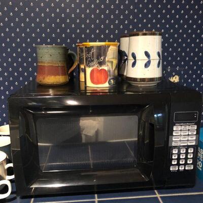 Microwave and Mugs