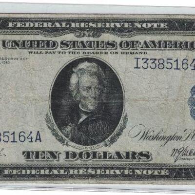 https://www.ebay.com/itm/125009267816	LRM8367 US $10 1914 Federal Reserve Large Note Minneapolis FR936 W8R	Offer	 $259.99 
