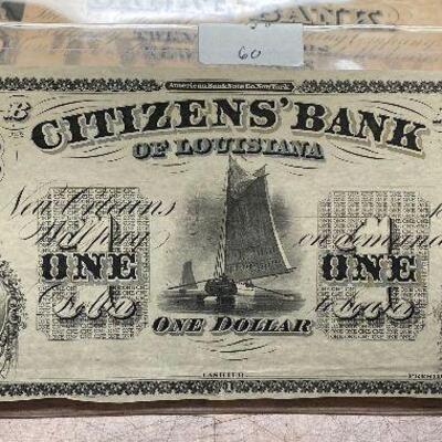 https://www.ebay.com/itm/124939655299	LRM8316 - 1 Dollar Citizen's Bank of Lousiana Bank Note - New Orleans		BIN	 $49.99 
