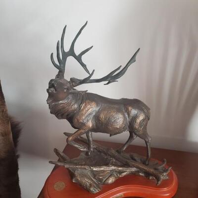 Bronze figurine of elk