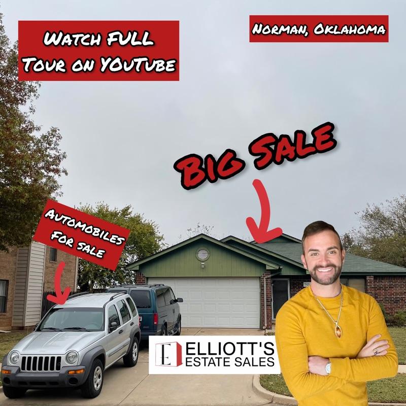 Vtg. NORMAN, Estate Sale Complete Liquidation Two Cars, House Full