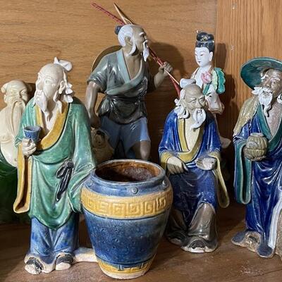 Chinese Mud Men Figures