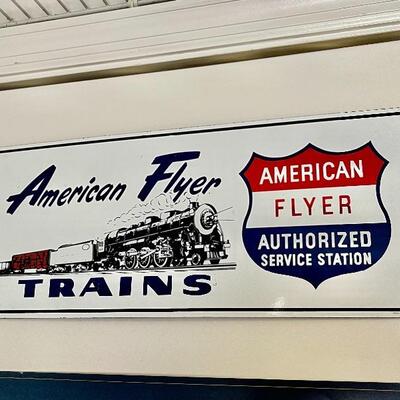 American Flyer Trains sign