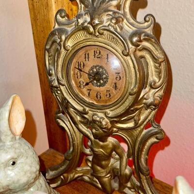 Art Deco figural clock