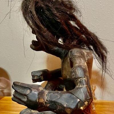 Hawaiian / Polynesian hand-carved tribal / medicine man / tiki god / voodoo doll